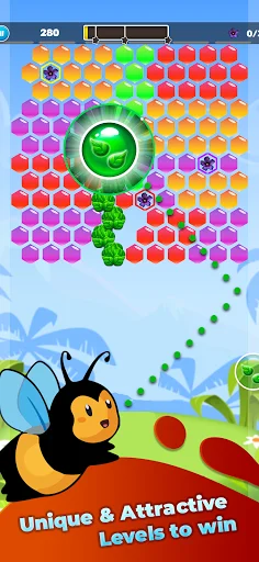 Download Bubble Honey Shooter Terbaru – Game Puzzle Gratis - Screenshot 2