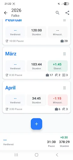 Download Stundenrechner Pro Terbaru – Hitung Jam Kerja Mudah - Screenshot 2