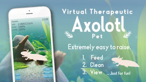 Download Axolotl Pet Terbaru – Game Peliharaan Virtual Lucu - Screenshot 2