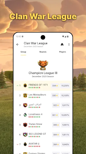 War Report for Clash of Clans: Pantau Perang & Kelola Klan Anda - Screenshot 6