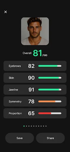 Download Looksmaxxing AI Terbaru – Skor Simetri Wajah Gratis - Screenshot 2