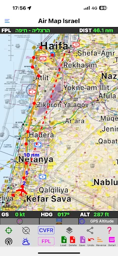 Download Air Map Israel Terbaru – Navigasi Penerbangan Visual - Screenshot 3
