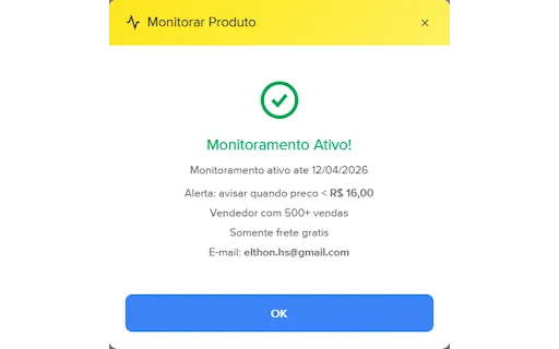 Alerta de Preco Mercado Livre: Cek Riwayat Harga Termurah - Screenshot 4