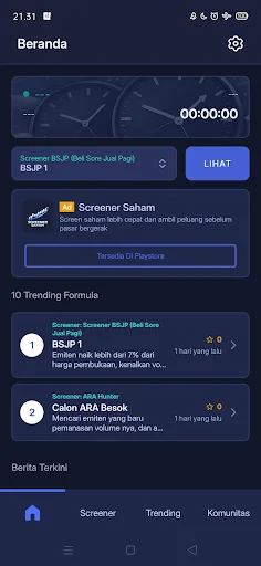 Download Screener Saham Terbaru – Analisis Saham ARA & BSJP - Screenshot 3