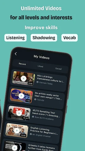 Download Learn English via video – 4You: Belajar Bahasa Inggris - Screenshot 2