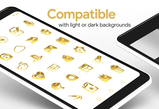 Download Gold Leaf Pro Icon Pack Terbaru – Ubah Tampilan HP - Screenshot 3