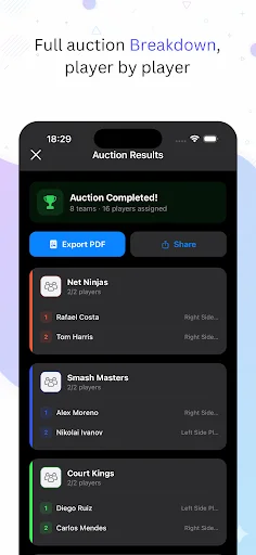 Download Auction League Terbaru – Kelola Lelang Olahraga Gratis - Screenshot 6
