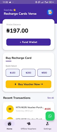 Download MTN & Airtel Recharge Cards NG – Isi Ulang Cepat - Screenshot 1