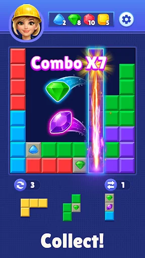 Download Brain Blocks Mania Classic Terbaru – Game Puzzle Seru - Screenshot 4