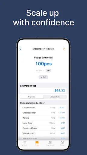 Download KitchenCost Terbaru – Hitung Biaya Resep & Profit Instan - Screenshot 4