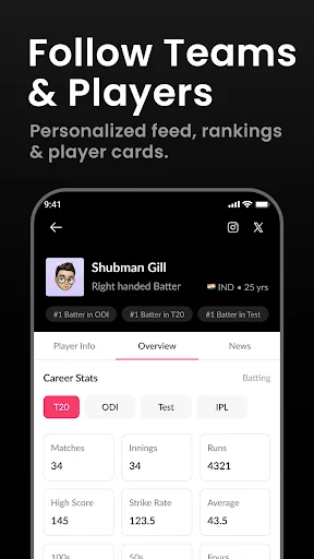 Download Crichit: Skor Kriket Langsung & Berita Terbaru – Gratis - Screenshot 6