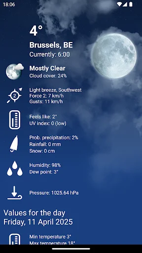 Download Weather Belgium XL PRO Terbaru – Prakiraan Cuaca Akurat - Screenshot 3