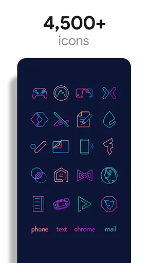 Download Lines Chroma Icon Pack Terbaru – Ikon Garis Keren - Screenshot 2