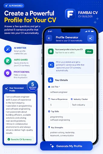 Download Fambai CV Builder Terbaru – Buat CV ATS Gratis - Screenshot 2