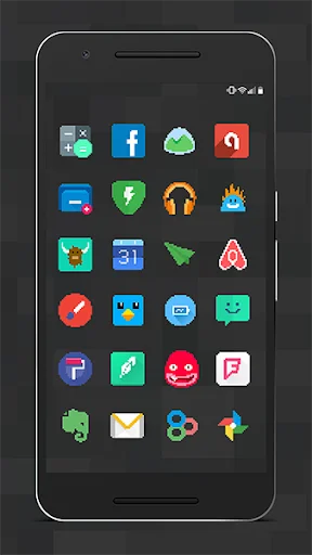Download 7-bit Pro Icon Pack Terbaru – Ikon Retro 8-bit Gratis - Screenshot 2