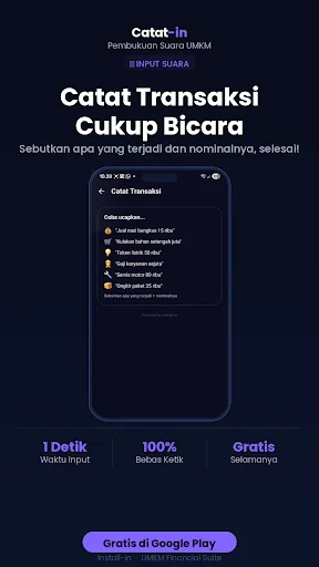 Download Catat-in: Pembukuan Pake Suara Terbaru – Gratis - Screenshot 2