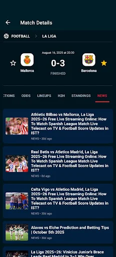 Download LiveScores Terbaru – Skor Sepak Bola & Jadwal Gratis - Screenshot 8