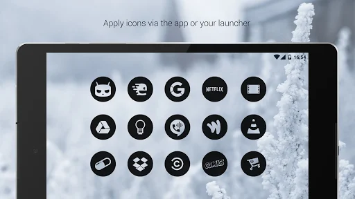 Download Dark Void – Black Circle Icons Terbaru – Kustomisasi HP - Screenshot 9