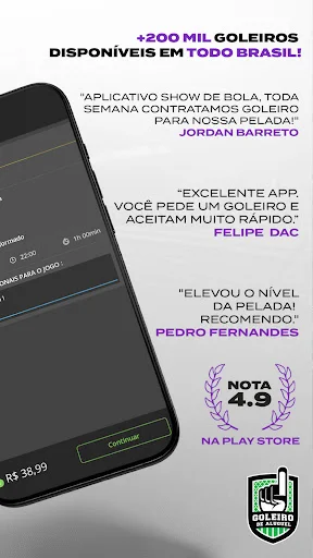 Download Goleiro de Aluguel Terbaru – Cari Kiper Profesional - Screenshot 2