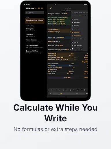 Download NoteCalc Terbaru – Notepad Pintar & Kalkulator Gratis - Screenshot 7