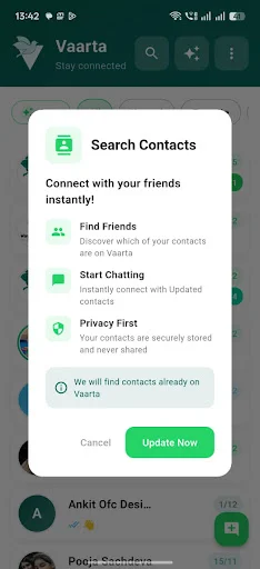 Download Vaarta Messaging App Terbaru – Chat Aman & Cepat - Screenshot 2