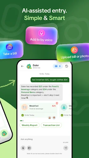 Download Daler: AI Finance Assistant Terbaru – Kelola Keuangan - Screenshot 2