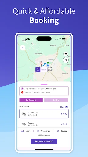 Download MonteGO Terbaru – Aplikasi Taksi Terbaik di Montenegro - Screenshot 3