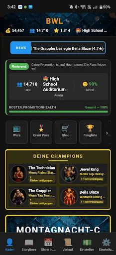 Download Wrestling Tycoon: Promoter GM – Simulasi Gulat Terbaik - Screenshot 10