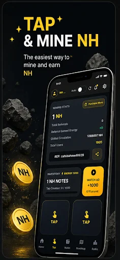 Download NH Mining Terbaru – Cloud Mining Aman & Cuan Pasif - Screenshot 1