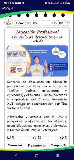 Download Colegio Benedicto XVI Terbaru – Agenda Virtual Sekolah - Screenshot 3