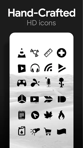 Download Flight Dark – Icon Pack Terbaru – Ikon Minimalis Gelap - Screenshot 3