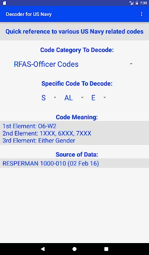 Download Navy Decoder Terbaru – Referensi Kode Angkatan Laut - Screenshot 4