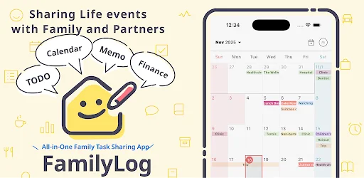 Download Shared Calendar :FamilyLog Terbaru – Kelola Jadwal Keluarga - Screenshot 1