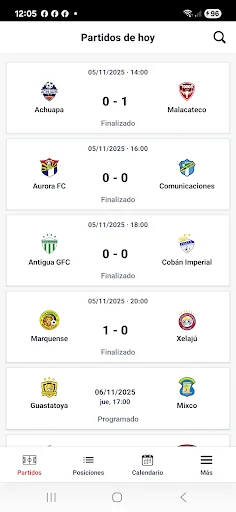 Download Fútbol Chapín Terbaru – Jadwal Pertandingan & Notifikasi - Screenshot 1