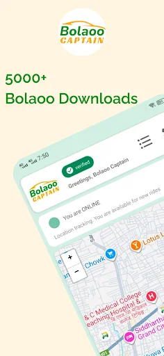 Download Bolaoo Captain Terbaru – Daftar Driver & Dapatkan Order - Screenshot 1