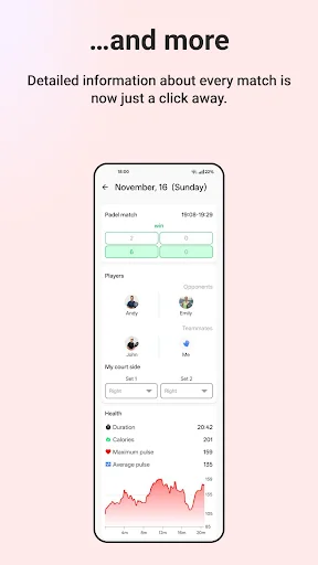 Download Racket Score – Pelacak Skor Padel & Tenis Wear OS - Screenshot 7