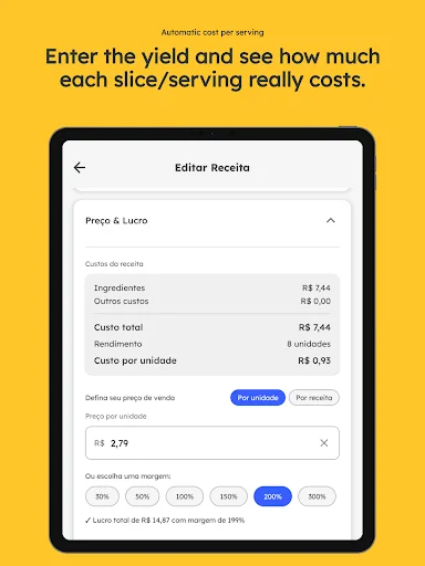 Download Recipe Cost & Pricing Terbaru – Hitung Keuntungan Bisnis - Screenshot 11