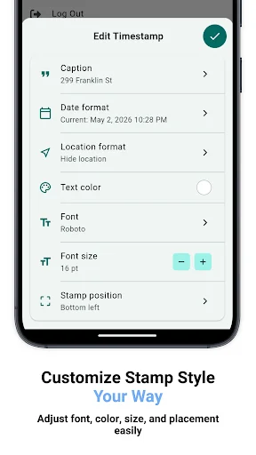 Download Timestamp It – Photo Stamper Terbaru – Tambahkan Cap Foto - Screenshot 4
