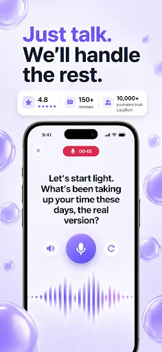 Unduh LazyBum: Voice Journal & Diary – AI Pencatat Ide Harian - Screenshot 1