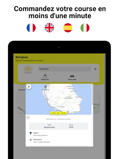 Download EasyMove VTC Réunion Terbaru – Pesan Taksi Pribadi Aman - Screenshot 9