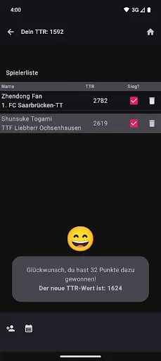 Download myTTR Terbaru – Statistik Tenis Meja Gratis - Screenshot 5