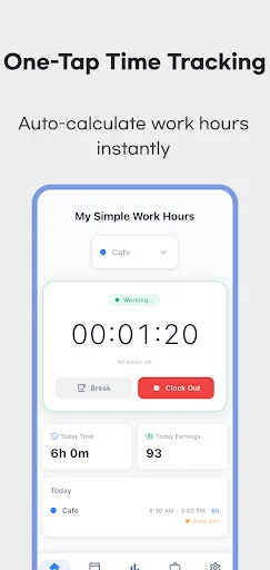 Download Daily Work Hours Tracker & Pay – Hitung Gaji Otomatis - Screenshot 1
