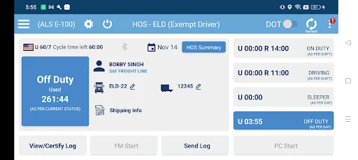 Download ALS eLog Book-Arethos logistic Terbaru – ELD HOS Gratis - Screenshot 23