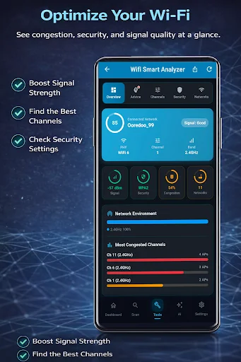 Download WiFiSet Terbaru – Analisis Jaringan WiFi & Alat Pro - Screenshot 5