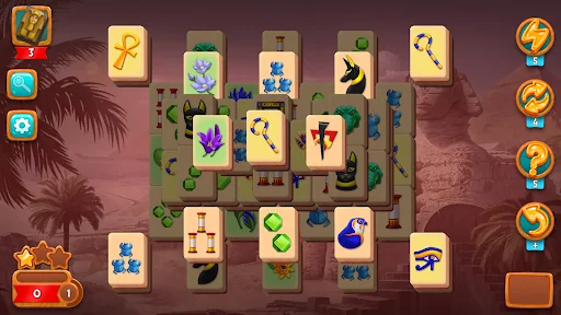 Download Mahjong Riddles: Egypt Terbaru – Puzzle Mesir Kuno - Screenshot 3