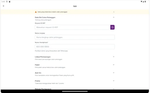 Download Sabrina Terbaru – Alat Cerdas Tim Sales MyRepublic - Screenshot 7