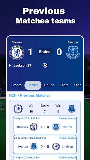 Download Live Football Today Matches – Skor & Statistik Terlengkap - Screenshot 6