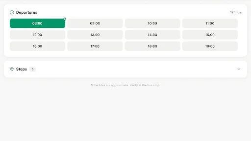 Download Madeira Bus Terbaru – Jadwal Bus Offline & Praktis - Screenshot 22
