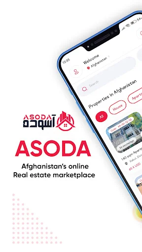 Download Asoda Terbaru – Marketplace Properti Afghanistan Gratis - Screenshot 1