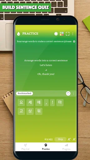 Download Korean Sentence Master Terbaru – Belajar Bahasa Korea - Screenshot 2